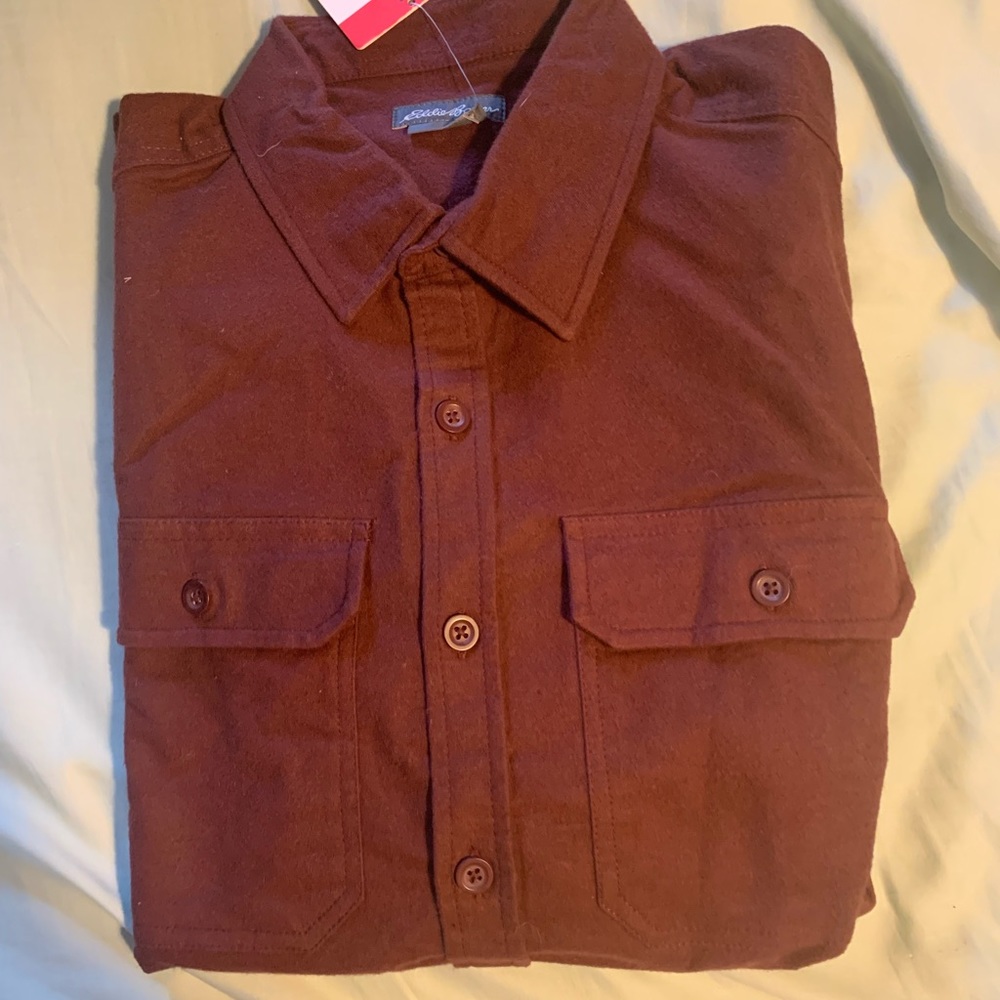 Eddie Bauer Double Brushed Chamois Shirt